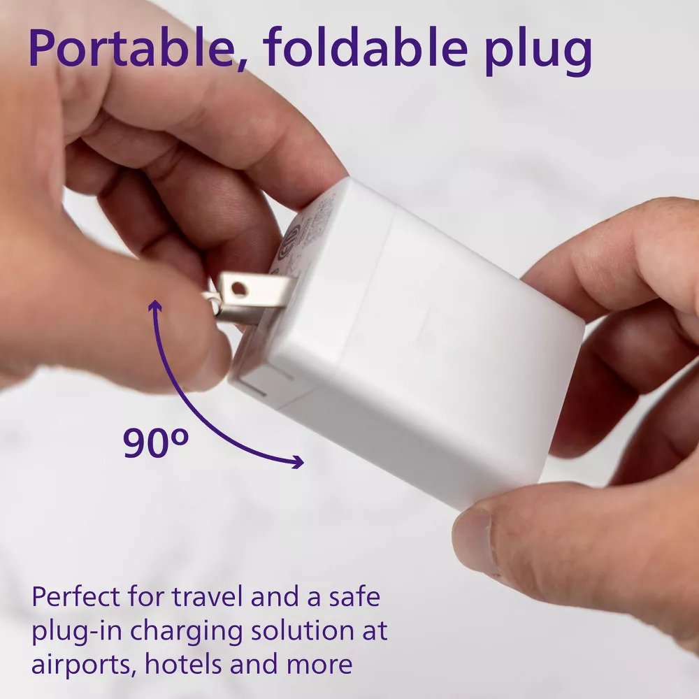 65W 3-Port GaN Fast Charging Wall Adapter