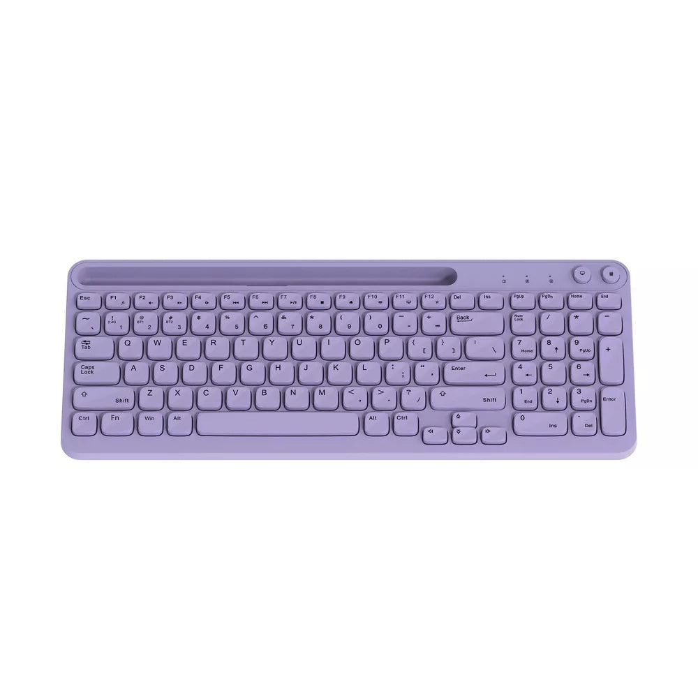 Full Size Dual Wireless Keyboard Equipped With Device Holder