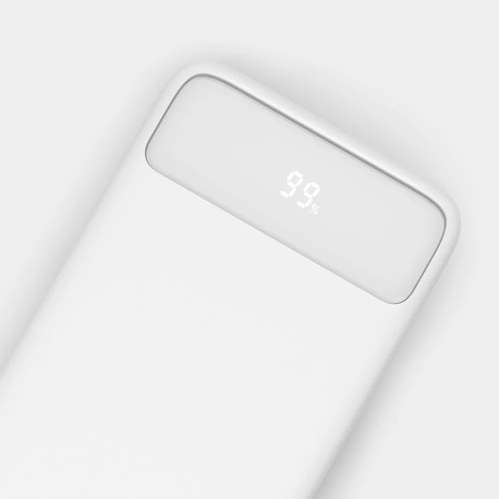 10000mAh 30W Power Bank with Built-In Retractable USB-C Cable