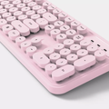 Full Size Round Key Dual Wireless Membrane Keyboard
