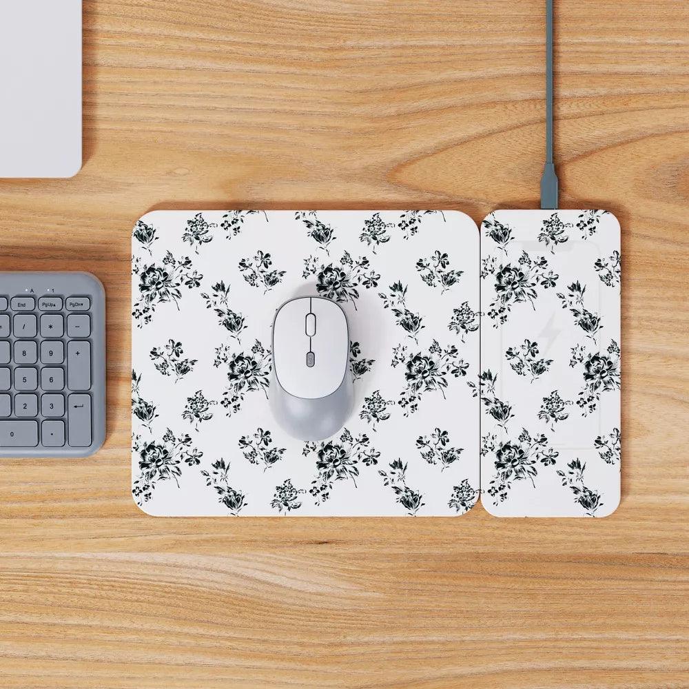 Wireless Charging Decorative Mouse Pad For Office Desktop