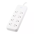 8-Outlet Surge Protector Power Strip with 8ft Braided Extension Cord