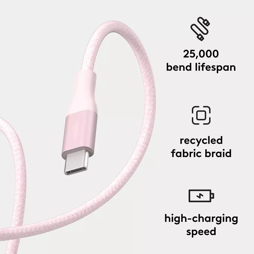 25W Dual-Port Home Charging Kit With 6FT USB-C Cable