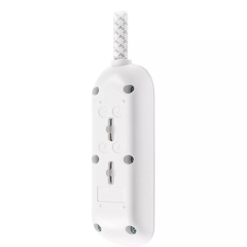 3-Outlet Surge Protected Power Strip with 8ft Braided Extension Cord