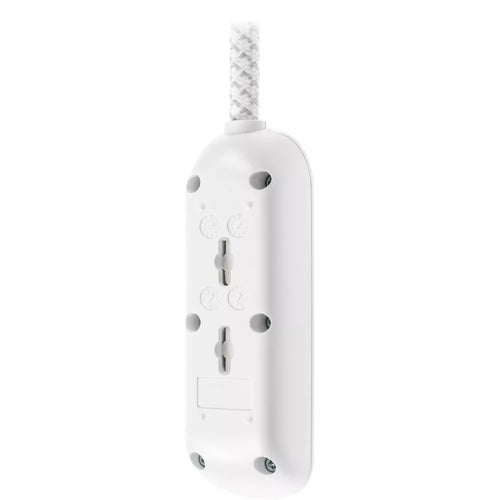 3-Outlet Surge Protected Power Strip with 8ft Braided Extension Cord