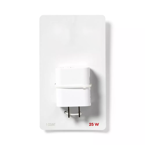 25W Dual Port USB-A & USB-C Wall Charger