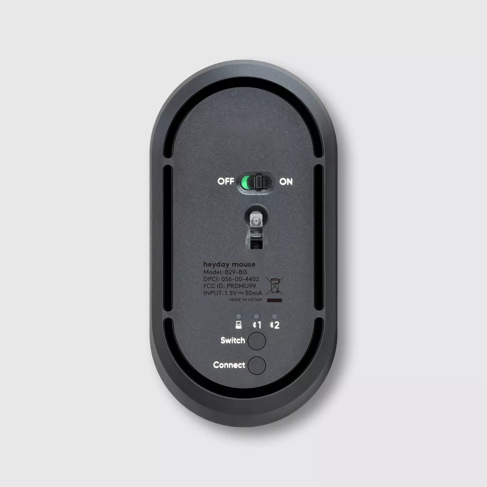 Compact Dual Mode Wireless Mouse With Multi-device Switch Function